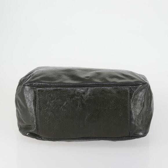 SAINT LAURENT Shoulder Bag Enamel Khaki Silver Auth bs31200 - Picture 5 of 16